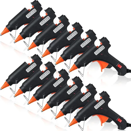 Vista 9 de Zhengmy 6 Piezas Mini Pistolas de Pegamento para Manualidades, Pistolas de Pegamento Caliente Termofusible a Baja Temperatura con Protección contra