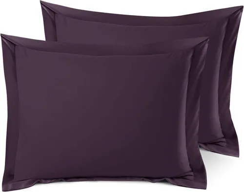 Vista 56 de Nestl Juego de 2 fundas tipo sham de almohada suaves - Fundas de almohada de microfibra de doble cepillado - Fundas de almohada de cama premium