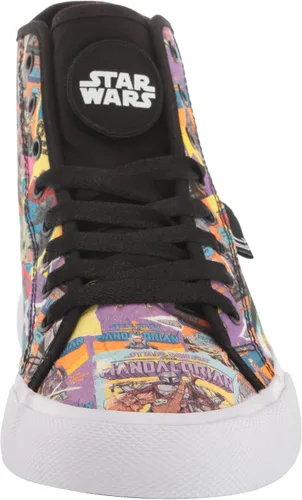 Vista 2 de DC X Star Wars The Mandalorian - Tenis de patinaje para hombre, Negro Multi (Manual Hi)
