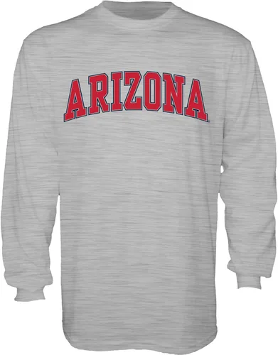 Vista 5 de Blue 84 NCAA playera de manga larga con nombre de equipo arqueado color brezo oscuro para hombre