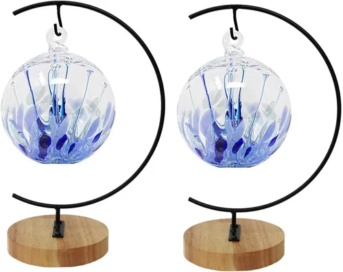 Vista 9 de Soporte para adornos con colgador de hierro para colgar globos de cristal navideños (Forma de corazón grande 1 pieza)