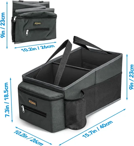 Vista 4 de Organizador de asiento trasero de automóvil, artículos esenciales para viajes por carretera, accesorios de automóvil para mujeres y hombres