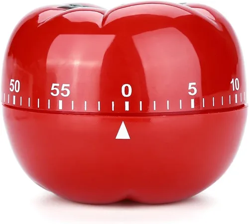Vista 10 de Temporizador mecánico en forma de tomate de 60 minutos, temporizador de cuenta regresiva para cocina, cocina, horneado, temporizador magnético