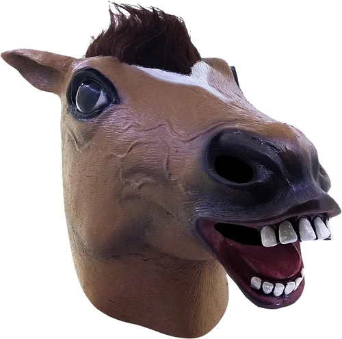 Vista 5 de Ghoulish - Máscara de caballo marrón talla única