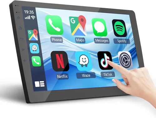 Vista 11 de Haudio Estéreo de coche de doble DIN, pantalla táctil HD de 7 pulgadas con Apple Carplay inalámbrico y Android Auto, Mirror Link, Bluetooth 5.4