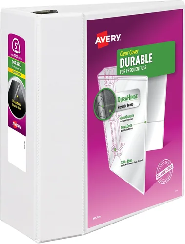 Vista 19 de Avery Durable View -Carpeta de 3 anillos EZD de 1 pulgada, 1 carpeta blanca (09301)