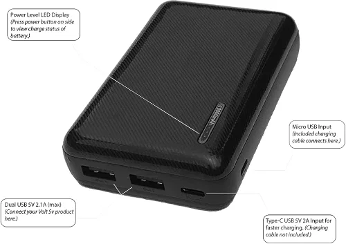Vista 8 de Outfitter - Chaqueta térmica de 5 V con batería USB Powerbank, sistema de calor de capa cero