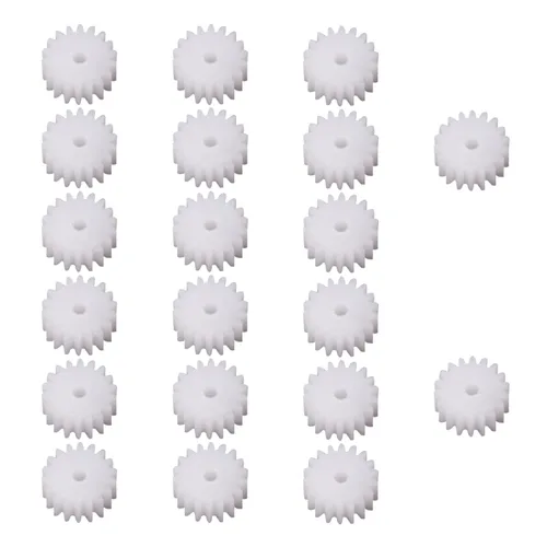 Vista 3 de Othmro Engranajes de plástico 18 dientes modelo 182A engranaje de reducción engranajes de gusano de plástico para RC coche robot motor
