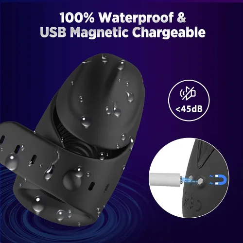 Vista 7 de Masturbador vibrador masculino ajustable, juguetes sexuales para hombres y adultos, 3 en 1, manos libres, juguete sexual para hombres, estimulador