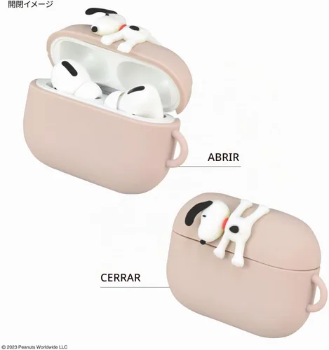 Vista 3 de Gourmandies SNGG-39B Peanuts - Funda de silicona para AirPods Pro (2ª generación), colgante
