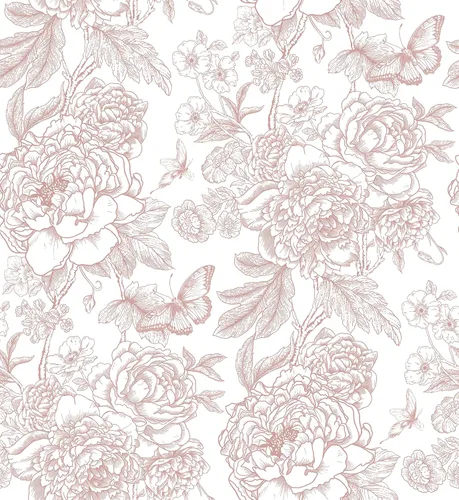 Vista 11 de Safiyya Papel tapiz adhesivo floral para despegar y pegar, 78.7 x 17.3 pulgadas, papel de pared blanco y beige, moderno, neutro, autoadhesivo