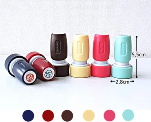 Vista 3 de Personalized Self-Inking Korean Name Stamp Dojang 도장