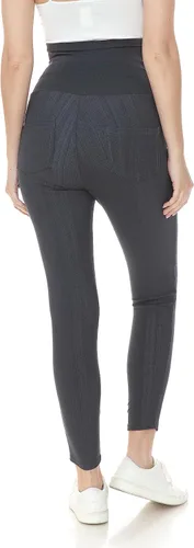 Vista 4 de Leggings Depot Jeans de maternidad para mujer con bolsillos, cómodos, elásticos, pantalones de embarazo