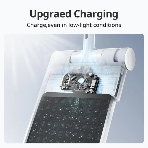Vista 3 de SwitchBot Cargador de panel solar para cortina 3 - Mejora de rendimiento, fácil de usar, admite carga con poca luz, panel solar inteligente