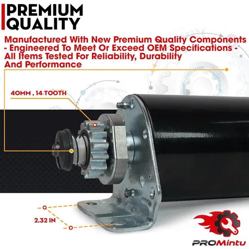 Vista 4 de Motor de arranque de 14 dientes reemplaza para Briggs Stratton intek I/C OHV 17 17.5 18 18.5 19 19.5 20 HP motor 31P677 31P707 31P777 31P877 40H777