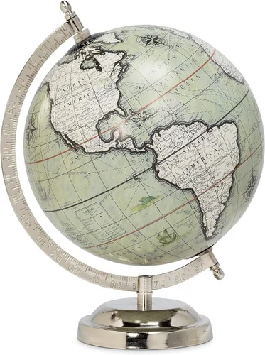 Vista 10 de Abbott Collection 57-LATITUDE-10 - Globo decorativo pequeño giratorio, dorado/negro, 11 pulgadas de alto Negro/dorado