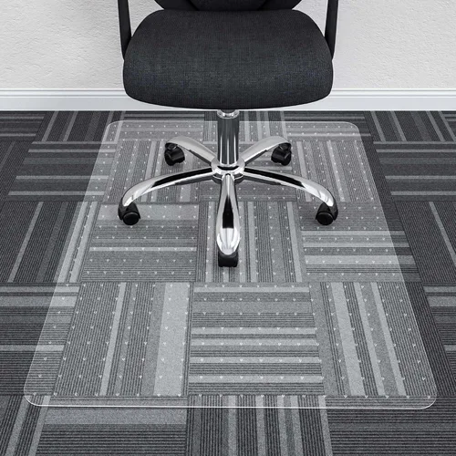 Vista 23 de Tapete para Silla de Oficina para Piso de Madera Dura, 48" x 30" Tapete de Vinilo Transparente para Silla de Escritorio Protector de Piso para Silla