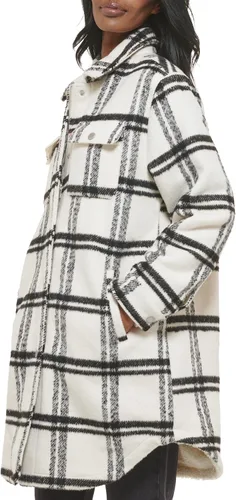 Vista 3 de Levi's Chaqueta larga con forro de sherpa de mezcla de lana para mujer