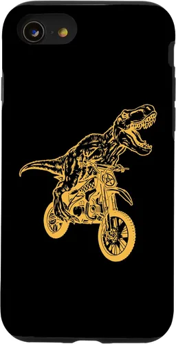 Vista 13 de Carcasa para iPhone 15 Motocross Dinosaur Dirtbike Dino - Dirt Bike Dinosaur