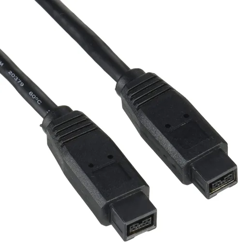 Vista 4 de StarTech - Cable FireWire 800 de 10 pies IEEE-1394 9-9, negro (1394-99-10)