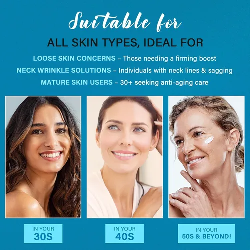 Vista 8 de Crema para el cuello Aprieta y Levanta: Crema de estiramiento facial instantáneo - Crema hidratante facial antienvejecimiento 6 en 1 para firmeza
