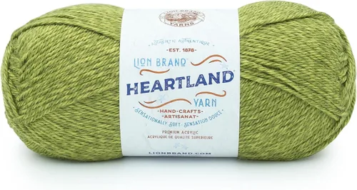 Vista 76 de Lion Brand Yarn Heartland Yarn, Hilo de Peso Medio para Tejer, Ganchillo y Manualidades, 1 Paquete, Great Smoky Mountains Grandes Montañas Humeantes