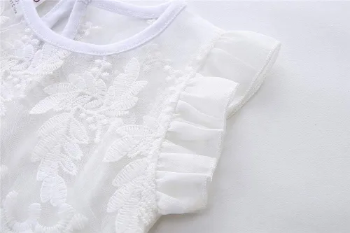 Vista 2 de LittleSpring Conjunto de ropa de verano de niñas pequeñas 2 piezas lindo casual