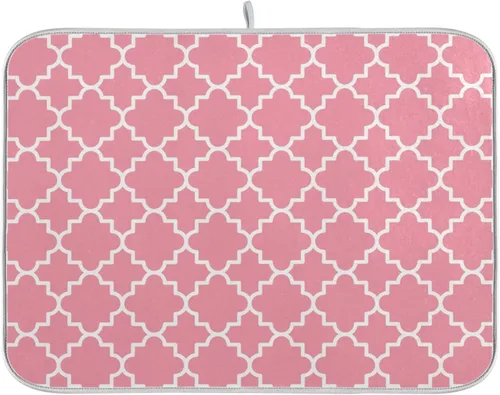 Vista 9 de Tapete de secado de platos súper absorbente, tapete de microfibra de secado rápido, 16 x 18 pulgadas, almohadilla de secado de platos de cocina