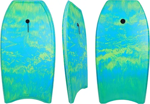 Vista 16 de ATUNAS Tablas de cuerpo, 33 a 43 pulgadas, bodyboard para playa con correa de muñeca, espuma sólida de PE/EVA impermeable de celda cerrada, surf