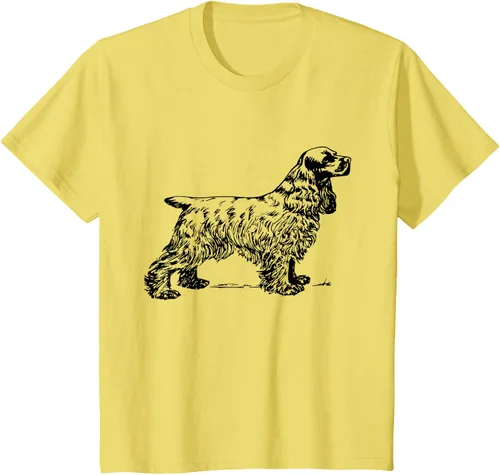 Vista 4 de Cocker Spaniel - Camiseta para perro Cocker Spaniel, gris, S Asfalto
