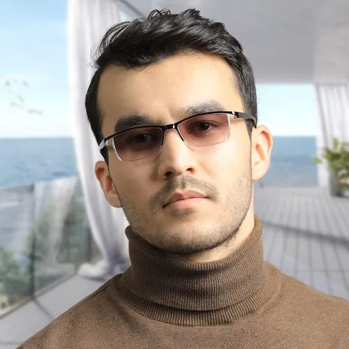 Vista 6 de TERAISE Gafas de Lectura Anti-luz Azul de Moda para Hombres y Mujeres Lector de Computadora