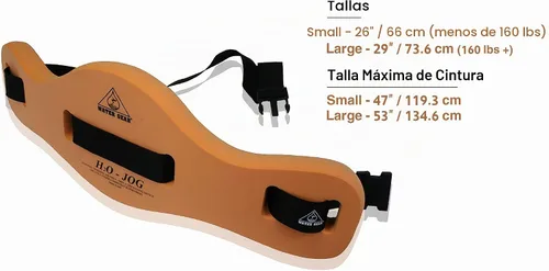 Vista 6 de Water Gear H2O Jogger - Equipo de ejercicio acuático - Diseñado para adaptarse a tu tipo de cuerpo - Cinturón de nailon ajustable para hombres