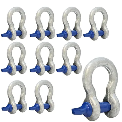 Vista 7 de Boxer Grillete de anclaje forjado de 3/8 pulgadas (6 piezas) - Acero forjado resistente - Versátil y duradero - Capacidad de carga de trabajo