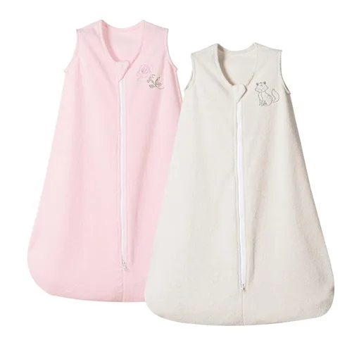 Vista 15 de PHF Saco de dormir cálido de microforro polar para bebé de 0 a 6 meses, manta suave para bebé, sacos de dormir con cremallera de 2 vías, paquete