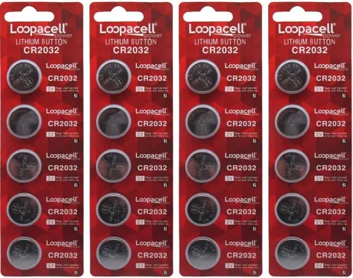 Vista 2 de Paquete de 10 pilas Loopacell / 2032 / CR2032 / 3V / Litio de celda de moneda