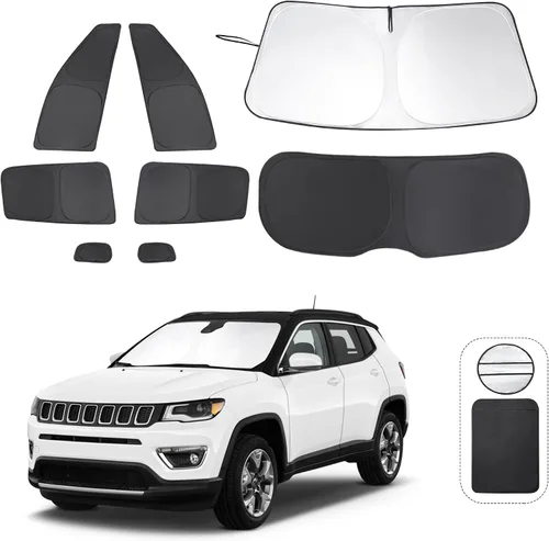 Vista 77 de TINGLU Persianas de ventana para Honda CR-V 2023-2026, accesorios para ventanas laterales de automóvil, parabrisas triangular, parasol para rayos UV