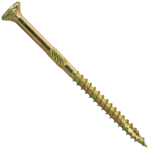 Vista 233 de 8 x 1 revestimiento exterior recubierto de bronce, tornillo de madera multiusos compatible con ACQ, cabeza plana Torx/Star Drive de 1 libra, 288