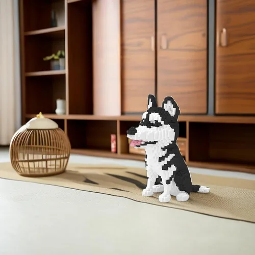Vista 5 de Mini bloques de construcción Larcele de perros, ladrillos de juguete para construir mascotas, 950 piezas KLJM-02