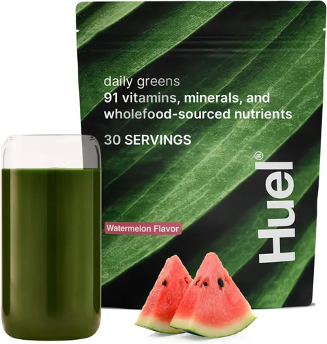 Vista 12 de Huel Daily Greens Superfood Greens Powder 12 paquetes de porciones individuales