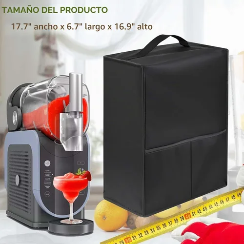 Vista 2 de Cubierta de máquina de granizado, cubierta de polvo de máquina de bebidas congeladas, adecuada para máquina de batidos profesional Ninja