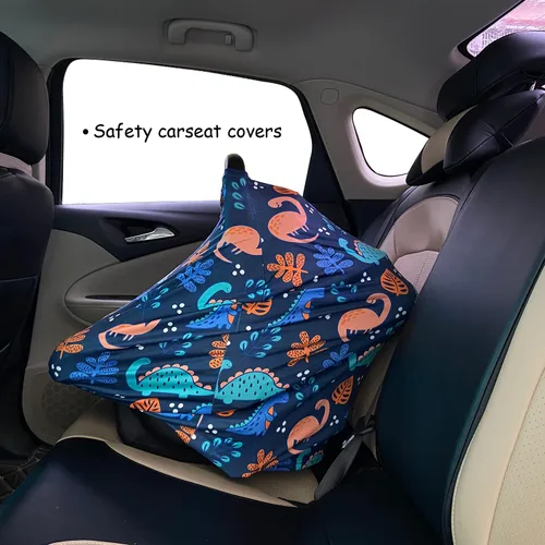 Vista 6 de Fundas de asiento de automóvil para bebés - Cubierta de toldo multiusos para asiento de automóvil, fundas para lactancia materna, cubierta de toldo