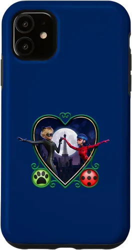 Vista 8 de Miraculous Ladybug and Cat Noir The Movie Heart - Carcasa para iPhone 17