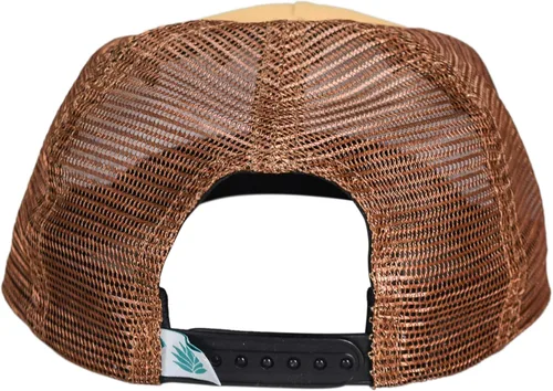 Vista 4 de Sendero Provisions SPCH121F26B00 Provisions Daggum Retro Pop-Up Sombrero de malla Snapback (Sólo sombrero) Amarillo, Talla única, Amarillo