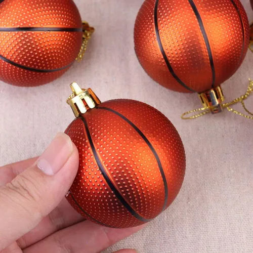 Vista 6 de 12 piezas de suministros de fiesta de fútbol pelota de fútbol rugby adornos colgantes decoraciones de bolas temáticas de deportes decoraciones