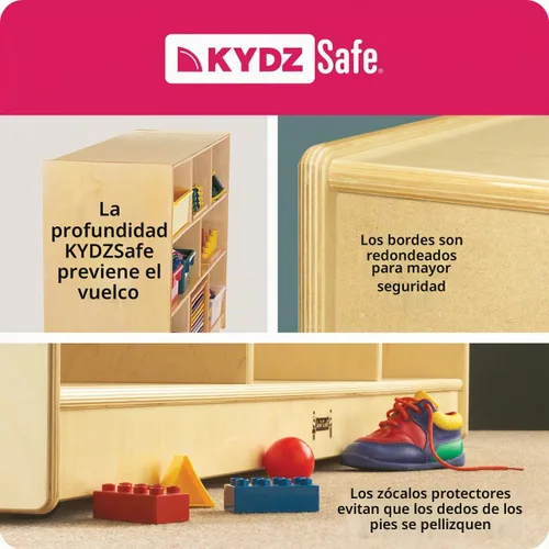 Vista 5 de Jonti-Craft Mesa sensorial transparente, para niños, marrón