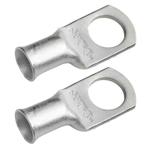 Vista 46 de SELTERM 5 piezas terminales de cable de cobre estañado 1/0 AWG perno de 1/2", extremos de cable de batería, terminales de anillo, conectores