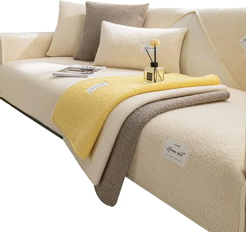Vista 4 de Fundas para sofá, fundas de sofá, protector de muebles, diseño antideslizante, punto de gel de sílice, lavable a máquina, protector de sofá