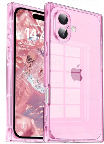 Vista 48 de Funda Tzomsze Compatible con iPhone Air Clear Funda, Protección de Cámara, Esquinas Reforzadas TPU Delgada Resistente a Golpes Funda Protectora