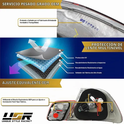 Vista 9 de 00-03 E46 2D Luces Traseras - Actualización LED Ahumado de Estilo Europeo Juego de Lámparas Traseras (Izquierda + Derecha, Interior + Exterior)