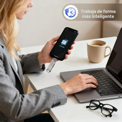 Vista 9 de Unidad flash USB dual de 32 GB, USB 3.1 Gen1 Pulgar Drive